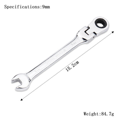 Clé à Cliquet Flexible 72 Dents en Acier Chrome Vanadium – 6 à 27 mm - BLACKBEARD OUTDOOR INDUSTRIES