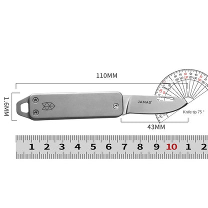 Mini Couteau Pliant Mini Multifonctionnel – Haute Dureté, Acier Inoxydable, Portable, pour Camping, Usage Domestique et EDC - BLACKBEARD OUTDOOR INDUSTRIES