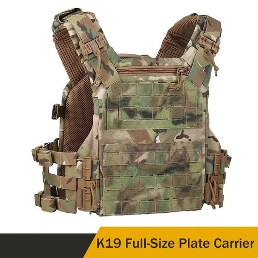 Gilet Tactique MOLLE K19 3.0 – Porte-Plates pour Chasse, Airsoft et Combat avec Système de Libération Rapide et Ceinture Ajustable – Armure de Corps - BLACKBEARD OUTDOOR INDUSTRIES