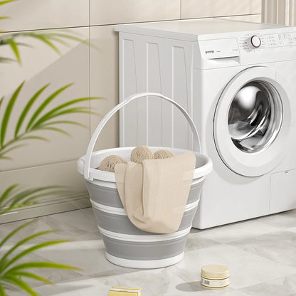 Seau Pliable en Silicone 10L – Seau Multi-Usage pour Pêche, Camping, Lavage de Voiture, Maison - BLACKBEARD OUTDOOR INDUSTRIES