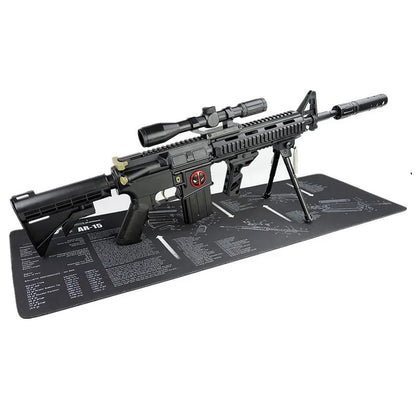 Tapis de Nettoyage pour Arme – Tapis d'Armurier avec Schéma Technique | CLUSGO - BLACKBEARD OUTDOOR INDUSTRIES