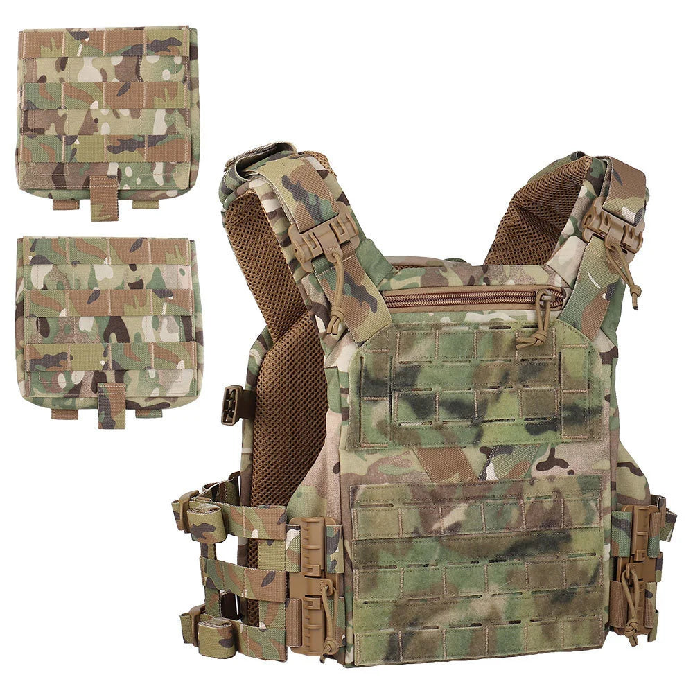 Gilet Tactique Outdoor 3.0 K19 pour Chasse – Porte Plaques MOLLE avec Système de Libération Rapide et Ceinture Ajustable – Équipement de Combat BLACKBEARD OUTDOOR INDUSTRIES