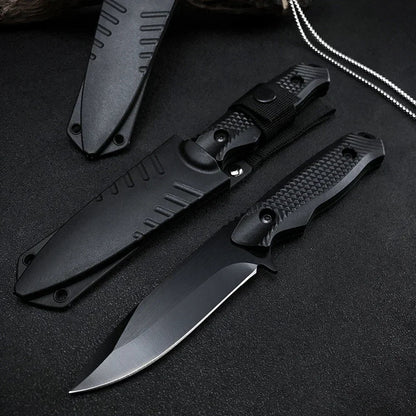 Couteau Tactique Fixe Seal – Lame Acier 5CR13MOV | Manche ABS | Couteau de Chasse, Militaire, Outdoor - BLACKBEARD OUTDOOR INDUSTRIES