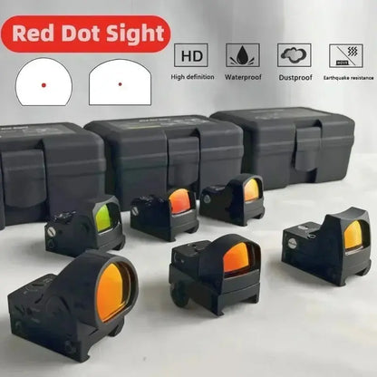 Viseur Tactique HD à Point Rouge Ajustable – Lentille Optique pour Fusil, Suivi Facile, Accessoire de Chasse et Tir Sportif Ma boutique