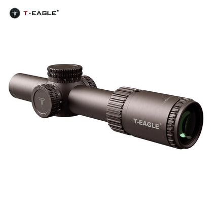 T-EAGLE EOS 1.2-6x24 IR - Lunette de Précision Tactique pour Fusil de Chasse avec Réticule Illuminé, Viseur Collimateur et Support Picatinny - BLACKBEARD OUTDOOR INDUSTRIES