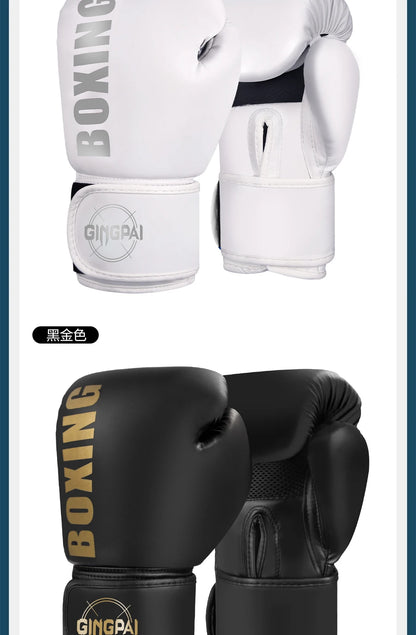 Gants de Boxe Professionnels GINGPAI SPORT – Gants de Combat Sanda, Muay Thai, MMA – Unisex, Adultes et Enfants, Entraînement, Sac de Sable et Combat - BLACKBEARD OUTDOOR INDUSTRIES