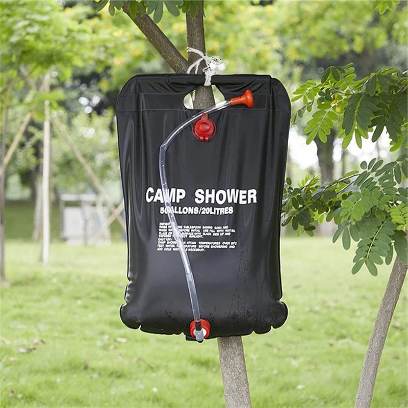 Sac Douche Solaire Pliable 20L – Douche d’Extérieur Chauffée par le Soleil - BLACKBEARD OUTDOOR INDUSTRIES