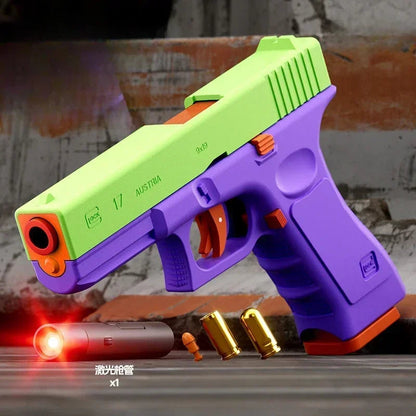 Laser Version Dual-mode Shell Ejection G17 Pistol  Blaster Automatic Gun Ma boutique
