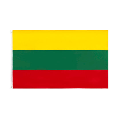 Drapeau National de la Lituanie 90x150 cm – Bannière en Polyester Imprimée pour Décoration BLACKBEARD OUTDOOR INDUSTRIES