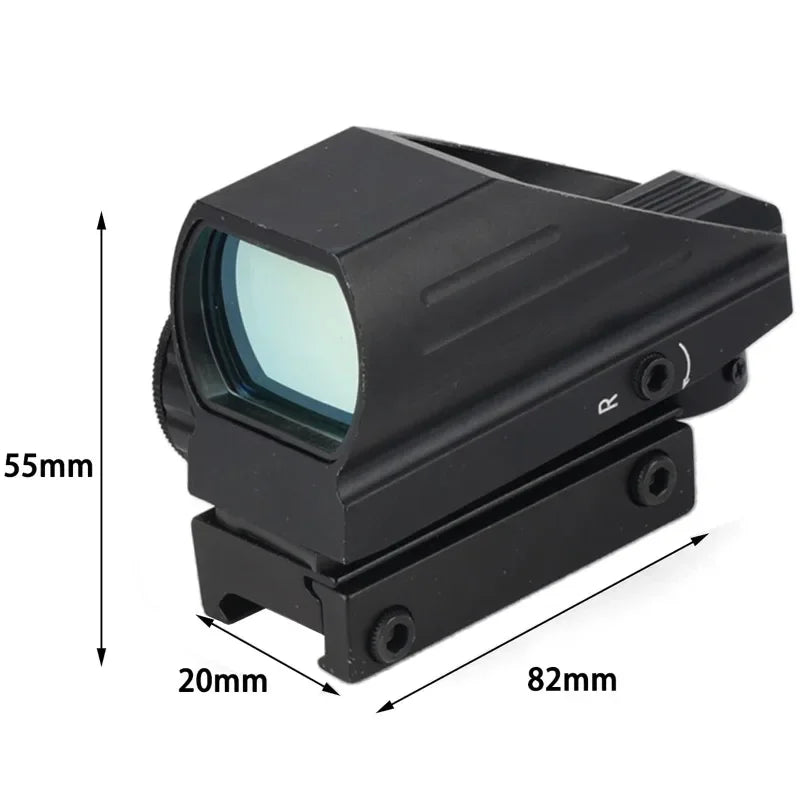 Viseur Reflex 1X40 HD101 Red Dot Sight — 4 Réticules Rouge/Vert pour Rail 11 mm ou 20 mm - BLACKBEARD OUTDOOR INDUSTRIES