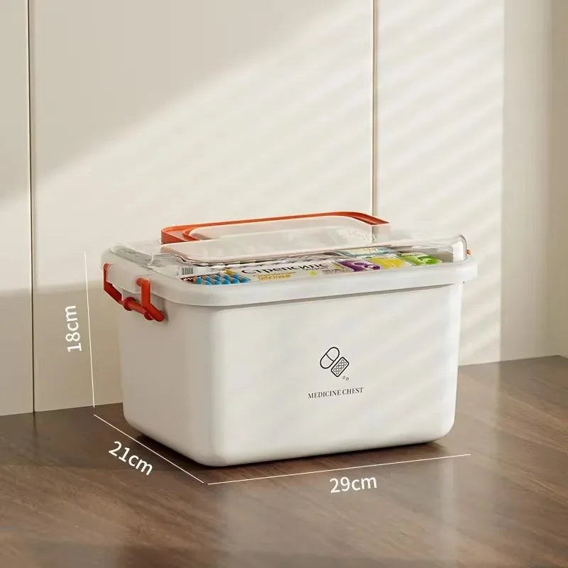 Boîte à Médicaments Portable Grande Capacité – Trousse de Premiers Secours Familiale avec Multi-Compartiments Ma boutique