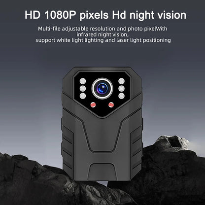 Mini Caméra Corporelle Full HD 1080P avec Vision Nocturne – Enregistreur Vidéo, Caméra de Sécurité pour Garde, Police, et Application Environnementale - BLACKBEARD OUTDOOR INDUSTRIES