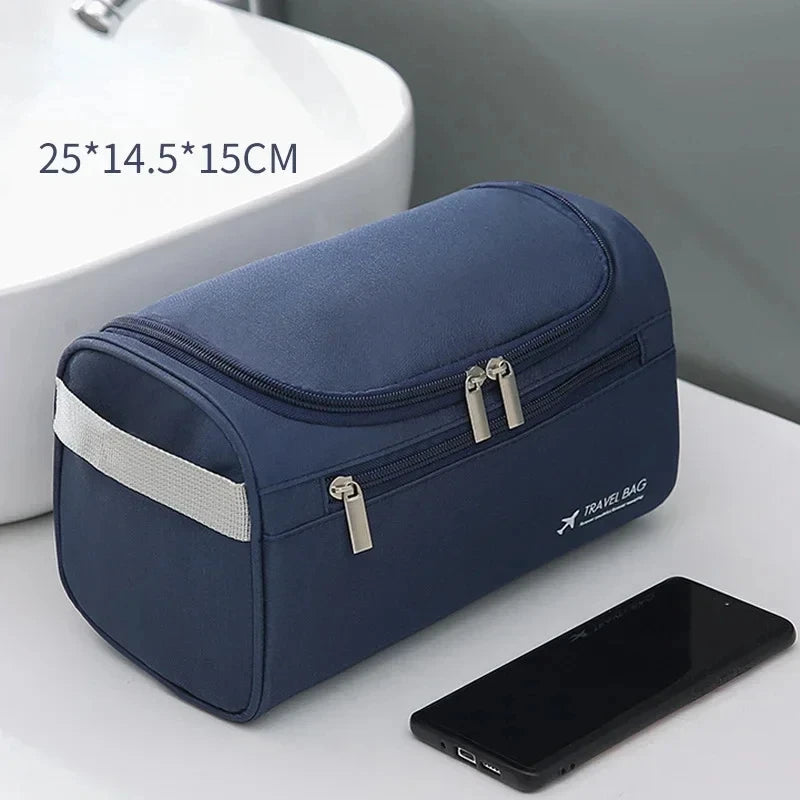 Trousse de Toilette en Cuir PU ou Toile – Grande Capacité & Accroche Murale | Unisexe, Idéale pour les Voyages - BLACKBEARD OUTDOOR INDUSTRIES