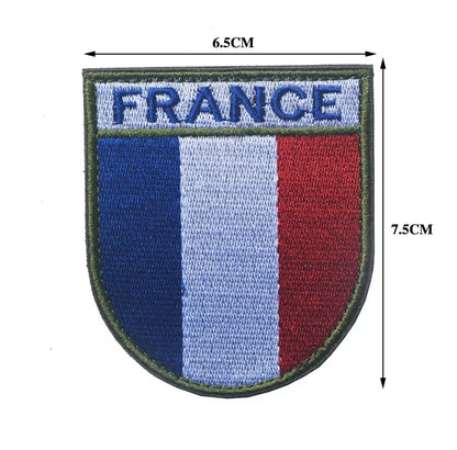 Patch Drapeau France IR Réfléchissant – Badge Tactique Brodé pour Casquette, Sac, Brassard - BLACKBEARD OUTDOOR INDUSTRIES