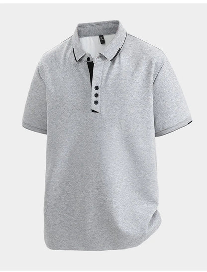 T-Shirt Homme Grande Taille 7XL–8XL | Élégance Casual Été – Col Chemise, Manches Courtes, Coton Ultra Doux Ma boutique