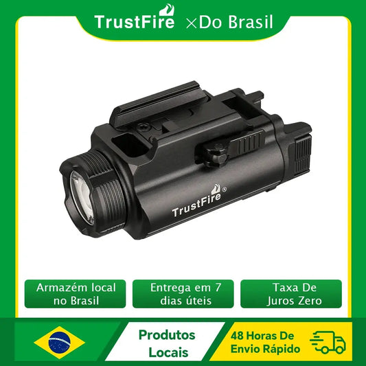 TrustFire GM35 – Lampe Tactique LED 850 Lumens | Rechargeable USB-C | Rail Picatinny / Glock 1913 | Pour Pistolet & Armes Courtes Ma boutique