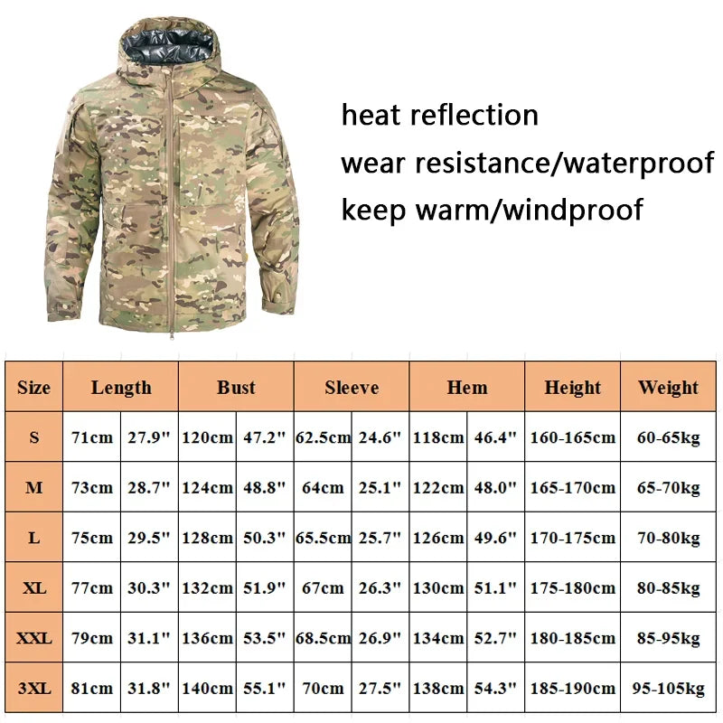 Ensemble d’Hiver Chasse Outdoor – Veste et Pantalon Camouflage Épais, Chauds, Imperméables, Uniforme Tactique Résistant à l’Usure - BLACKBEARD OUTDOOR INDUSTRIES