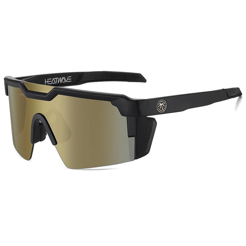 Lunettes de Soleil Sport AOZE Heat Wave – Unisexe – UV400 – Effet Miroir – Style Rectangulaire Oversize - BLACKBEARD OUTDOOR INDUSTRIES