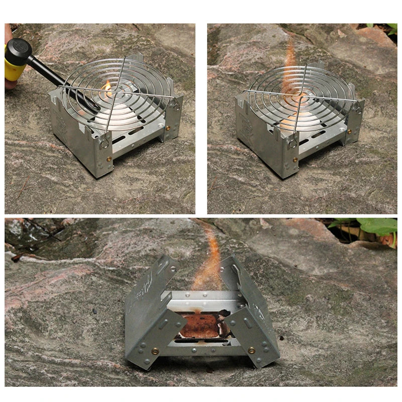 Réchaud Portable de Camping à Alcool Solide - BLACKBEARD OUTDOOR INDUSTRIES