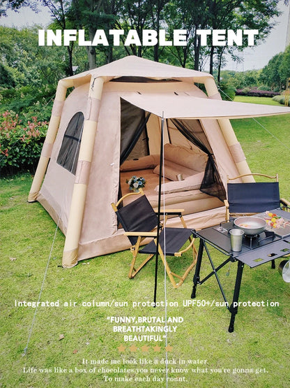 Tente Gonflable Lohascamping pour 4-5 Personnes - Air Shelter Dome Tent - BLACKBEARD OUTDOOR INDUSTRIES