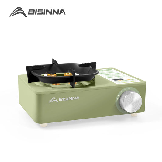 Réchaud à Gaz Camping BISINNA 5800W – Brûleur Portable Puissant pour Pique-nique, Randonnée et Trekking - BLACKBEARD OUTDOOR INDUSTRIES