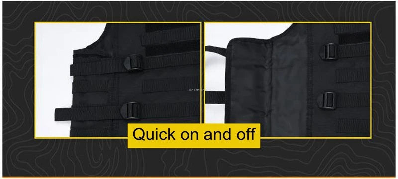 Gilet Tactique Molle pour Homme – Équipement de Chasse et de Sport avec Système d'Hydratation, Sécuritaire et Pratique pour Chasse et Pêche BLACKBEARD OUTDOOR INDUSTRIES