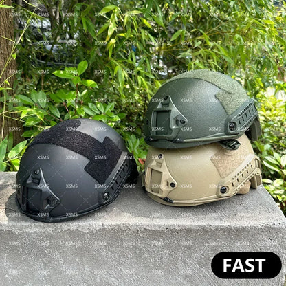 Casque Balistique Tactique ACH High-Cut NIJ III+7.62 – Casque de Sécurité Aramide FAST Wendy – Protection Ballistique NIJ IIIA - BLACKBEARD OUTDOOR INDUSTRIES