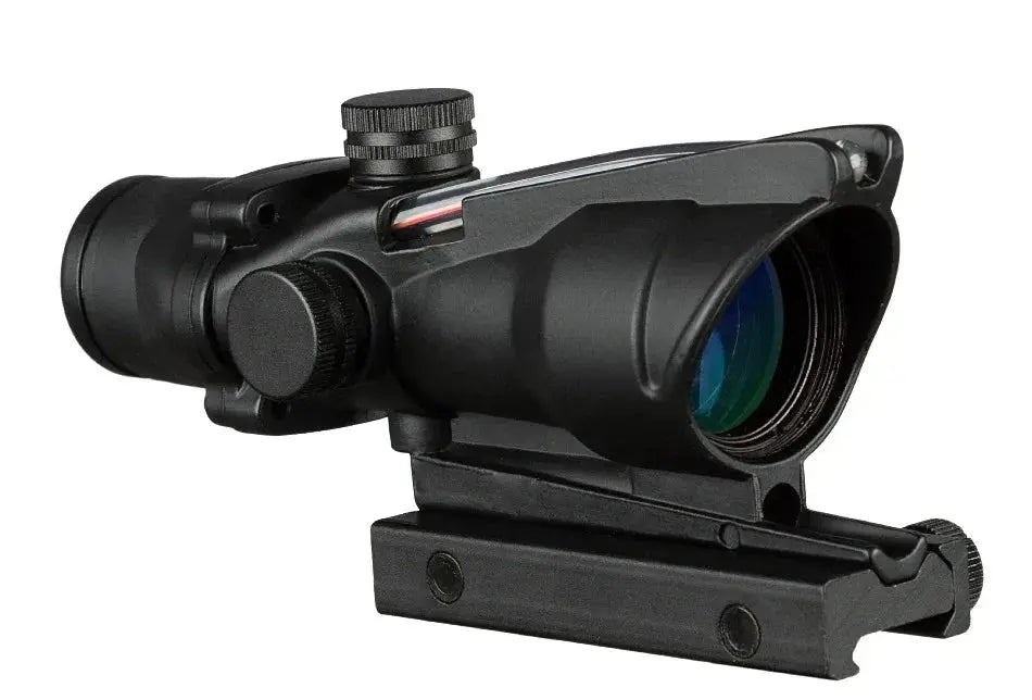 Lunette de Tir 4x32 avec Point Rouge Vert – Optique à Fibre Réelle, Réticule Gravé et Illuminé Ma boutique