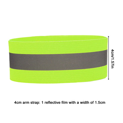 Bandes Réfléchissantes Élastiques - Armbands, Bracelets, Bandes de Cheville et Jambes, Haute Visibilité pour Sécurité Nocturne (Course, Cyclisme, Marche) - BLACKBEARD OUTDOOR INDUSTRIES