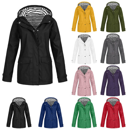 Veste Imperméable et Thermorégulatrice pour Femme - Coupe-Vent avec Capuche, Idéale pour la Randonnée et l'Escalade en Montagne - BLACKBEARD OUTDOOR INDUSTRIES