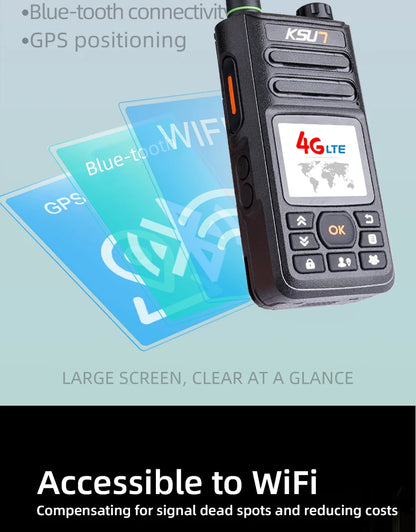 KSUT ZL18 Talkie-Walkie Professionnel 4G WiFi Zello POC — Communication Sans Limite - BLACKBEARD OUTDOOR INDUSTRIES