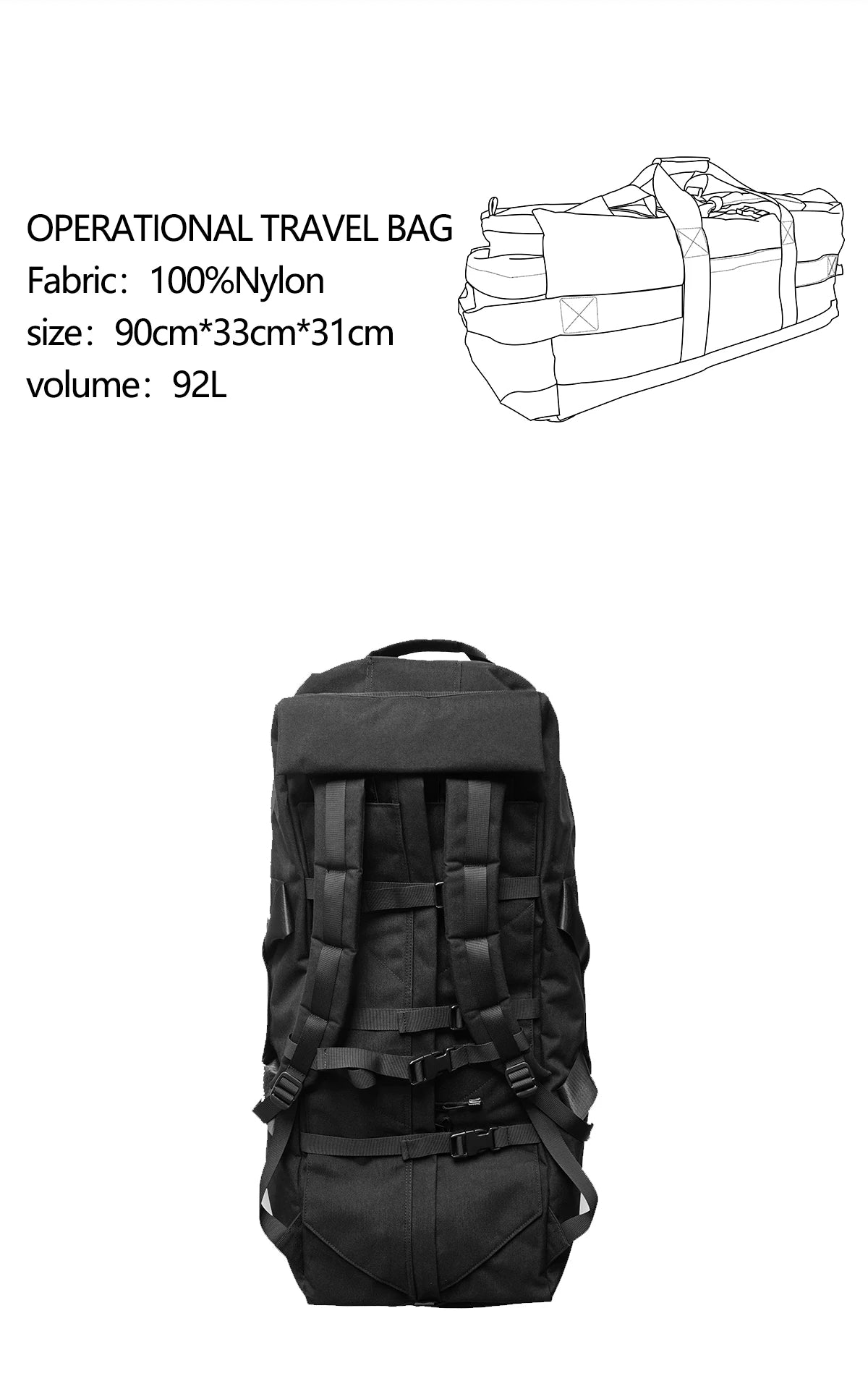 Sac à Dos Tactique Militaire 92L – Surplus de l'Armée Britannique - BLACKBEARD OUTDOOR INDUSTRIES
