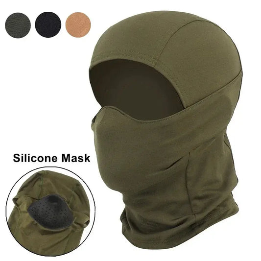 Tactical Mask Outdoor Balaclava – Masque Balaclava Silicone Demi-visage Coupe-vent Ma boutique