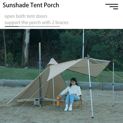 Tente Hot Tent Tipi 1 Personne – Avec Fenêtre pour Cheminée | Double Paroi | 3 Saisons | Bushcraft / Camping Solo - BLACKBEARD OUTDOOR INDUSTRIES