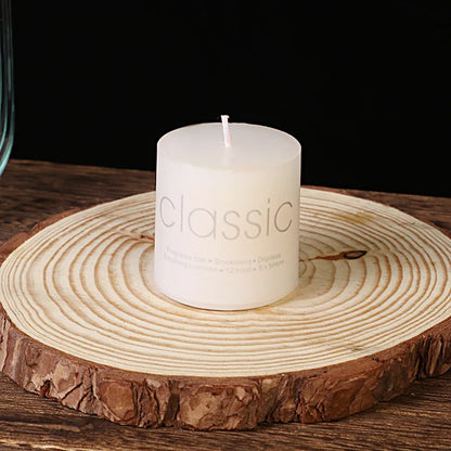 Bougie Cylindrique Classique Ivoire – Décoration de Mariage Romantique et Fournitures pour Hôtels – Bougie Sans Fumée et Sans odeur - BLACKBEARD OUTDOOR INDUSTRIES