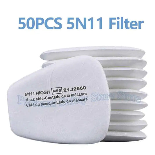 Filtre en Coton 5N11 et Support 501 pour Masques Respirateurs 3M 6001/6200/7502/6800 - Accessoires de Protection contre les Gaz et Poussières BLACKBEARD OUTDOOR INDUSTRIES