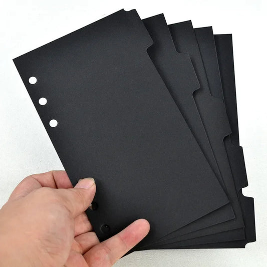 Lot de 5 Intercalaires A5 / A6 – Séparateurs pour Classeur à Anneaux - BLACKBEARD OUTDOOR INDUSTRIES