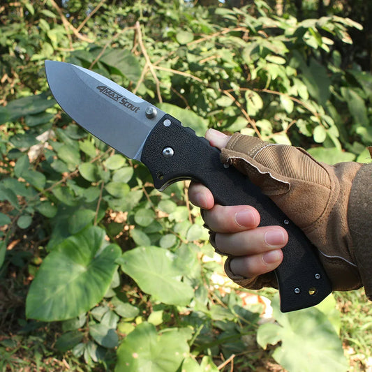 Couteau Pliant Cold 62RQ – Acier AUS-10A | Couteau Tactique Militaire Poche EDC | 21,9 cm - BLACKBEARD OUTDOOR INDUSTRIES