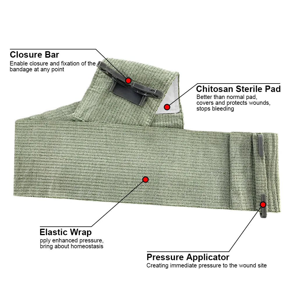 CARBOU™ Bandage Israélien d'Urgence – 4” / 6” Ma boutique