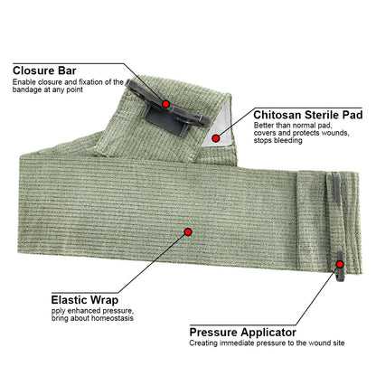 CARBOU™ Bandage Israélien d'Urgence – 4” / 6” Ma boutique