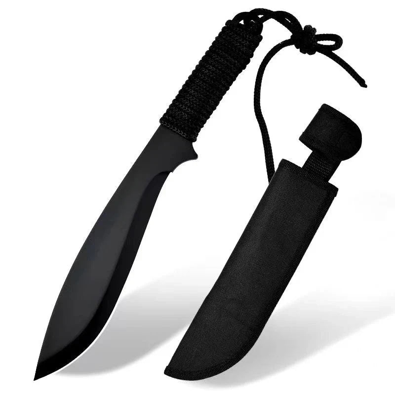 Couteau de Poche à Lame Fixe avec Fourreau en Acier Inoxydable Couteau portable haute dureté pour activités en extérieur - BLACKBEARD OUTDOOR INDUSTRIES