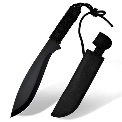 Couteau de Poche à Lame Fixe avec Fourreau en Acier Inoxydable Couteau portable haute dureté pour activités en extérieur - BLACKBEARD OUTDOOR INDUSTRIES