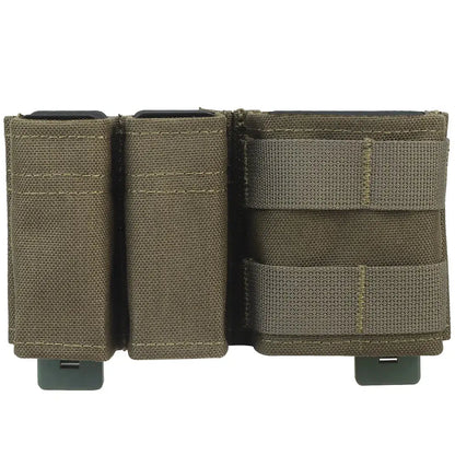 Tactical Outdoor Double Stack Magazine Pouch 5.56 & 9mm – MOLLE Compatible Ma boutique