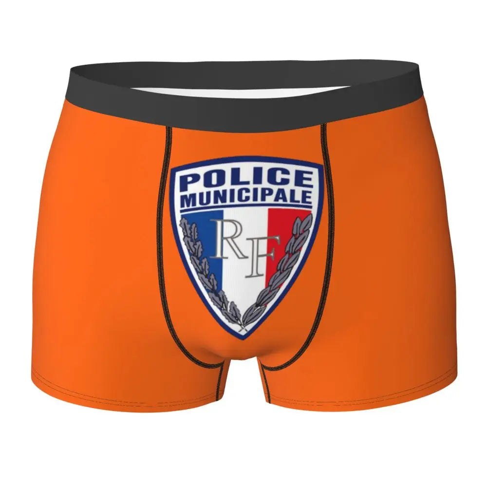 Boxer Homme Insigne Police Municipale – Sous-vêtement Original et Confortable - BLACKBEARD OUTDOOR INDUSTRIES