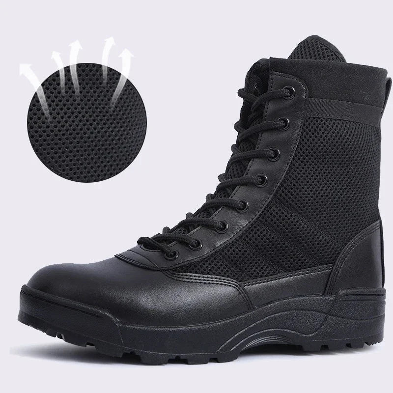 Bottes Tactiques Militaires Homme – Style Armée / Combat – Bottines de Sécurité Désert Résistantes - BLACKBEARD OUTDOOR INDUSTRIES