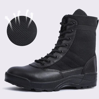 Bottes Tactiques Militaires Homme – Style Armée / Combat – Bottines de Sécurité Désert Résistantes - BLACKBEARD OUTDOOR INDUSTRIES
