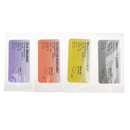 Kit de Suture pour Entraînement Médical – 12 pièces Nylon Monofilament & Aiguille en Acier Inoxydable Ma boutique