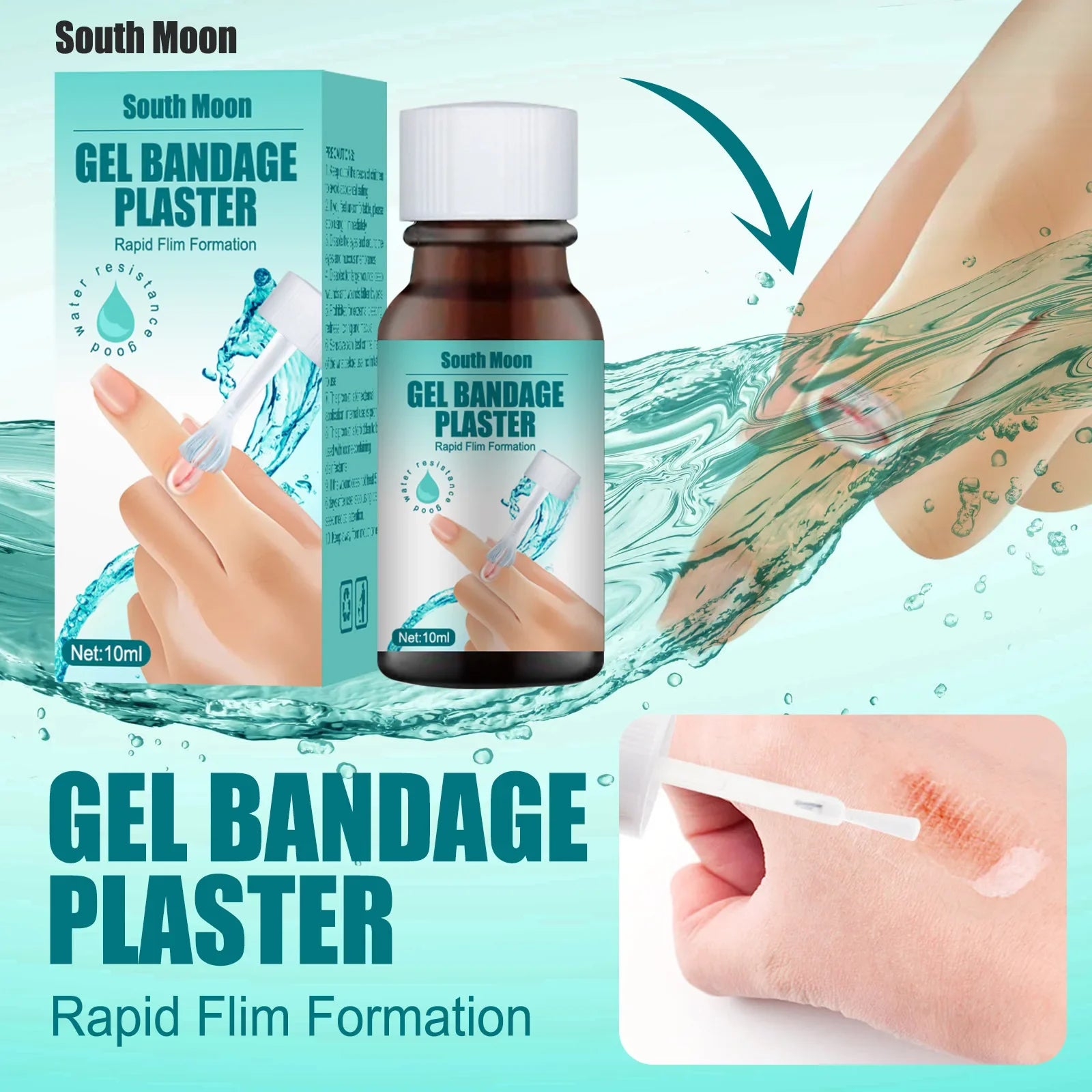 Pansement Liquide Cicatrisant - Waterproof, Respirant & Hémostatique (10 ml) - BLACKBEARD OUTDOOR INDUSTRIES