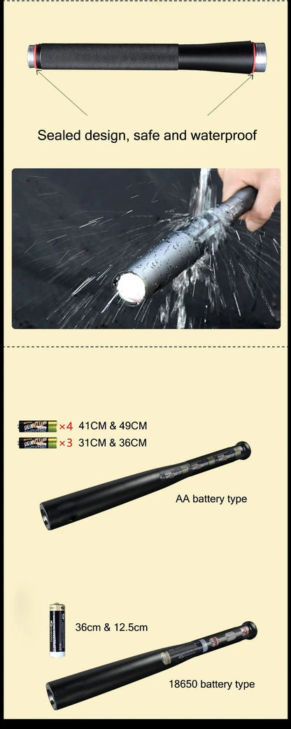 Self Defense Flashlight Baseball Bat Ma boutique