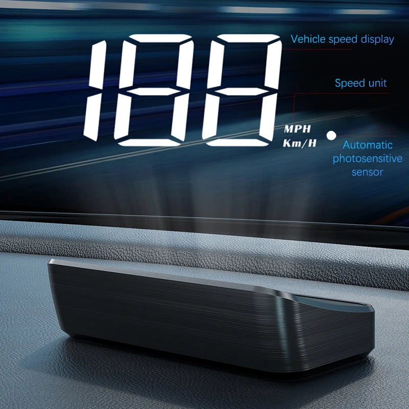 Affichage Tête Haute (HUD) de Vitesse pour Véhicule – Compteur Numérique GPS, Projection sur Pare-Brise, Accessoire Électronique Auto - BLACKBEARD OUTDOOR INDUSTRIES